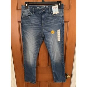 Cat & Jack Girls' Skinny Stretch Blue Jeans Size 14 Husky Medium Wash Adjustable